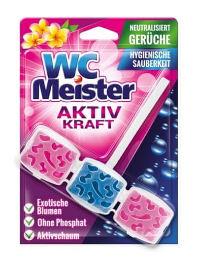 Clovin Germany GmbH WC Meister ZÁVES DO WC 45 g - exotické kvety